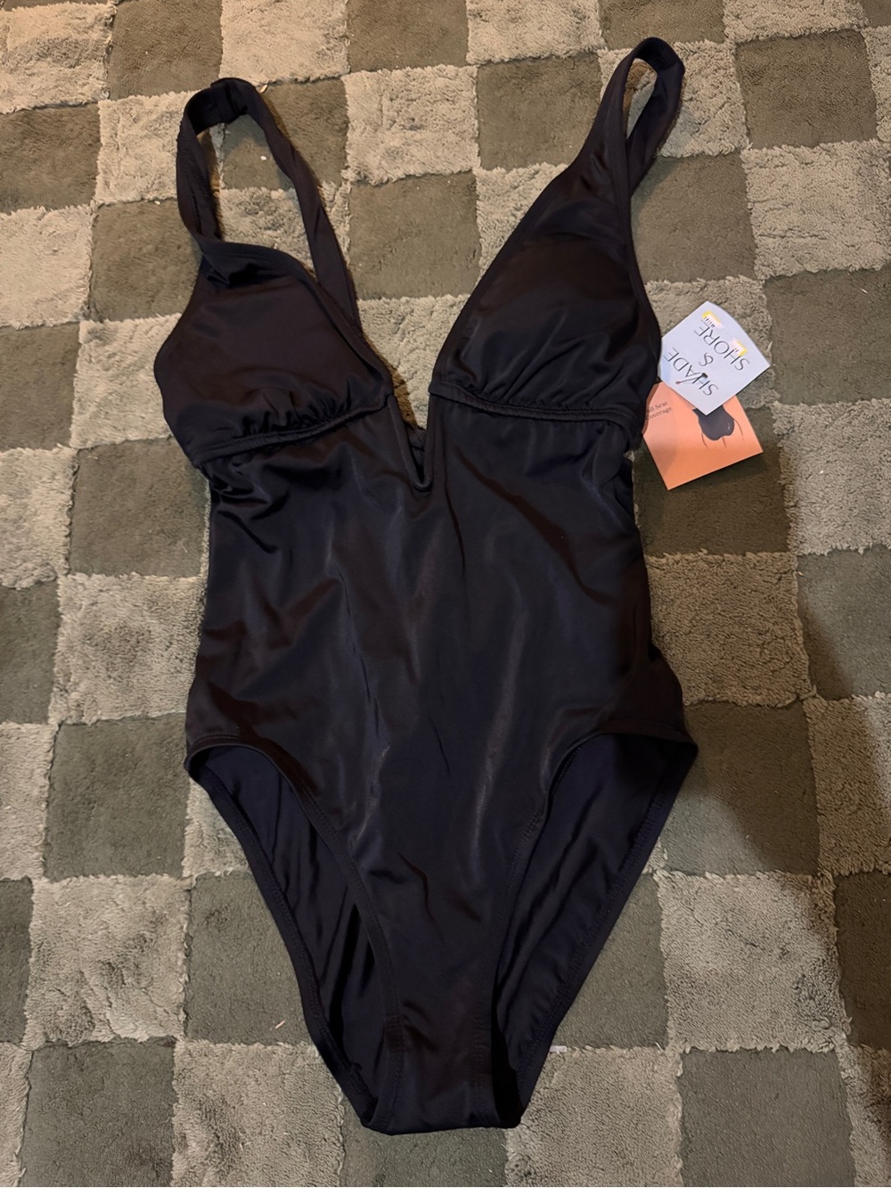 Shade & Shore Black One-Piece Swimsuit